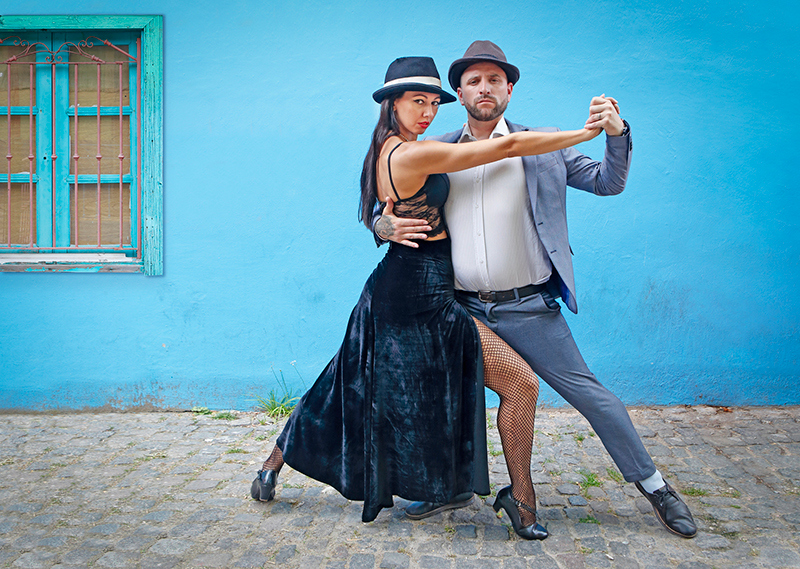 Sexy tango dancers demonstrate the value of good body alignment